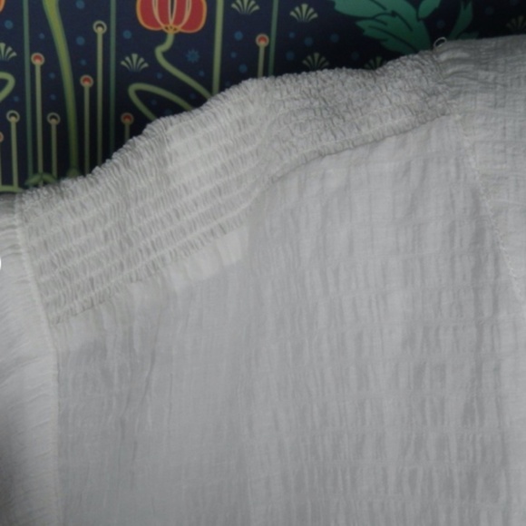 Maeve Anthropologie Juliet White Tiered A-Line Swing Dress XL - Picture 5 of 8